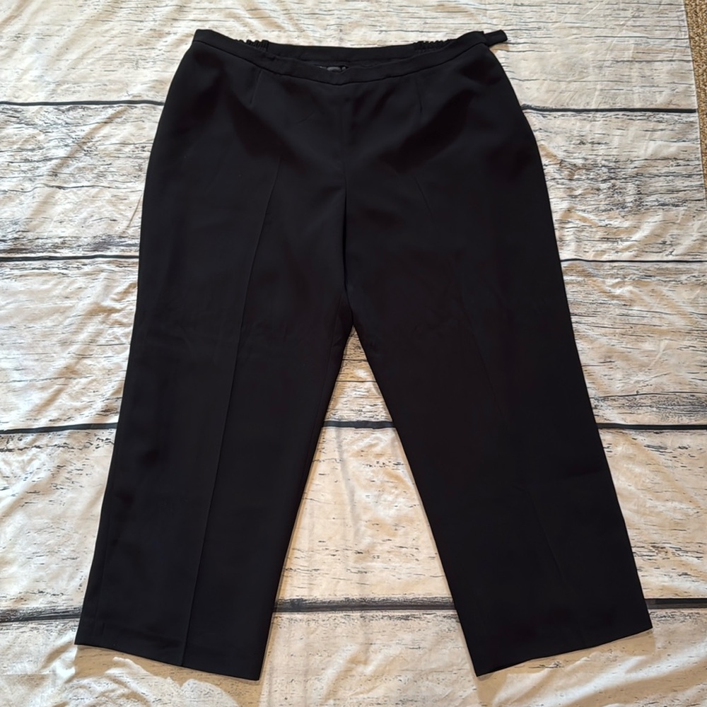 Black Capri Dress Slacks Size 22W